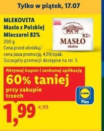 Mlekovita Masło z Polskiej Mleczarni 82%