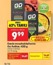 Danie wysokobiałkowe Go Active kurczak, wołowina