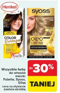 Wszystkie farby do włosów marek Palette, Syoss, Gliss