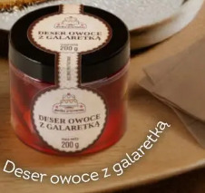 Deser owoce z galaretką