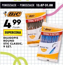 Bic długopis Round Stic Classic, 9 szt.