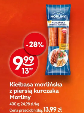 Kiełbasa morlińska z piersią kurczaka Morliny