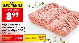 Mięso mielone z indyka na kotlety Kraina Mięs