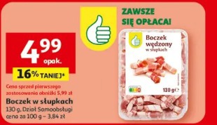 Boczek wędzony w słupkach
