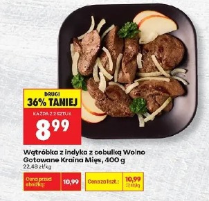 Wątróbka z indyka z cebulką Wolno Gotowane Kraina Mięs