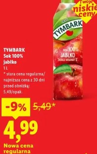 Tymbark Sok 100% jabłko