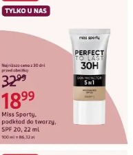 Miss Sporty, podkład do twarzy, SPF 20, 22 ml