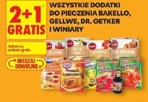 Dodatki do pieczenia Bakello, Gellwe, Dr. Oetker i Winiary