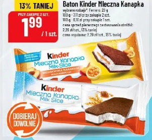 Baton Kinder Mleczna Kanapka Ferrero