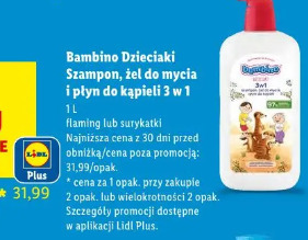 Bambino Dzieciaki Szampon, żel do mycia i płyn do kąpieli 3 w 1