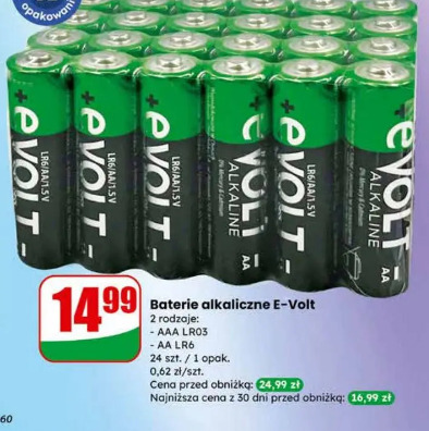 Baterie alkaliczne E-Volt