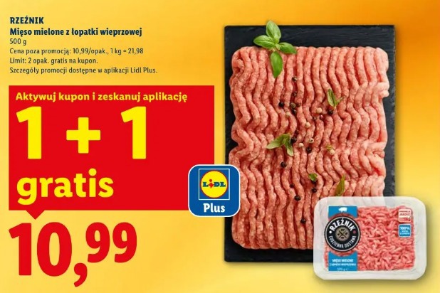 Rzeźnik mięso mielone z łopatki wieprzowej