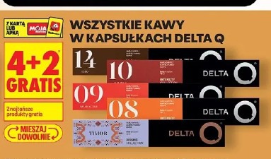 Wszystkie kawy w kapsułkach Delta Q
