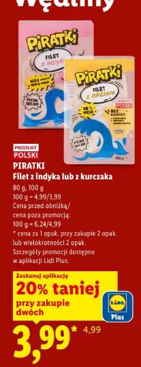 Piratki Filet z indyka lub z kurczaka
