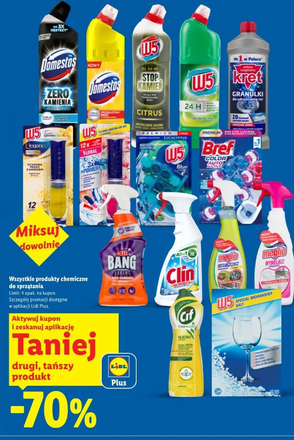 Wszystkie produkty chemiczne do sprzątania