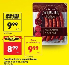 Frankfurterki z szynki Kraina Wędlin Select