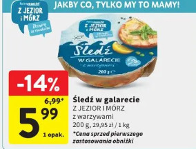 Śledź w galarecie Z JEZIOR I MÓRZ z warzywami