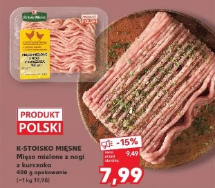 K-STOISKO MIĘSNE Mięso mielone z nogi z kurczaka