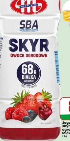 Jogurt pitny skyr owoce ogrodowe SBA Mlekovita