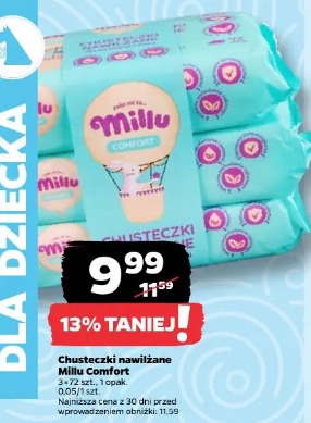 Chusteczki nawilżane Millu Comfort