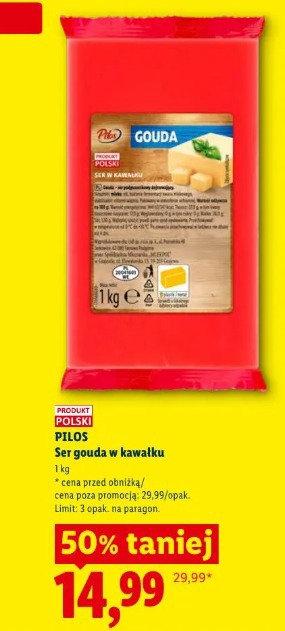 PILOS Ser gouda w kawałku