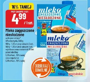 Mleko zagęszczone niesłodzone
