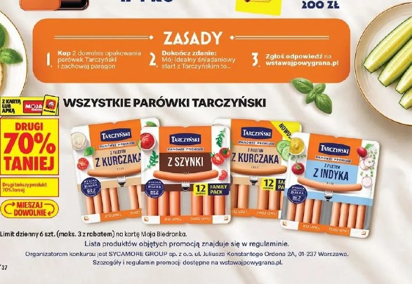 Wszystkie parówki Tarczyński