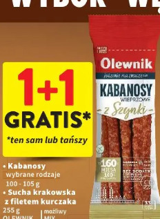 Kabanosy OLEWNIK wybrane rodzaje