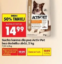 Sucha karma dla psa Activ Pet bez dodatku zbóż