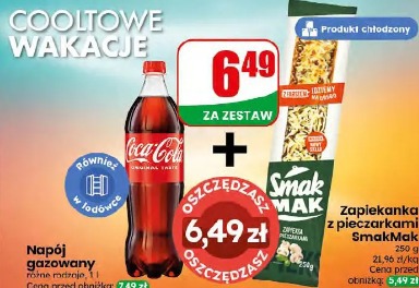 Zapiekanka z pieczarkami SmakMak + Coca-cola