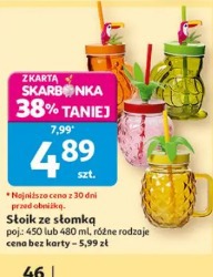 Słoik ze słomką