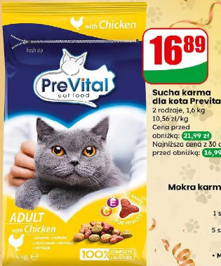 Sucha karma dla kota Prevital