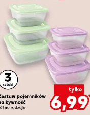 Zestaw pojemników na żywność różne rodzaje