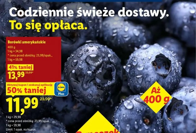 Borówki amerykańskie 400g