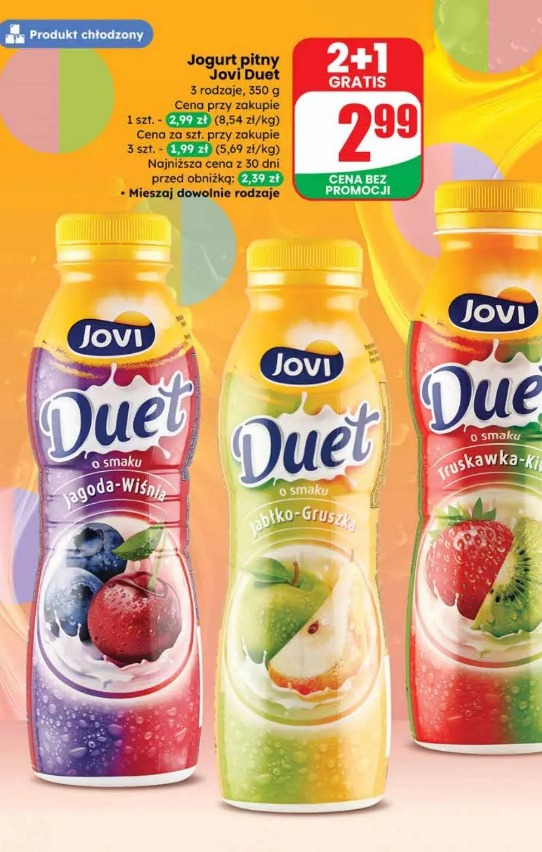 Jogurt pitny Jovi Duet