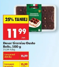 Deser tiramisu Gusto Bello