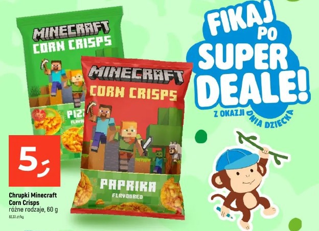 Chrupki Minecraft Corn Crisps