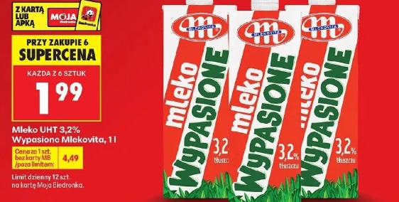 Mleko UHT 3,2% Wypasione Mlekovita