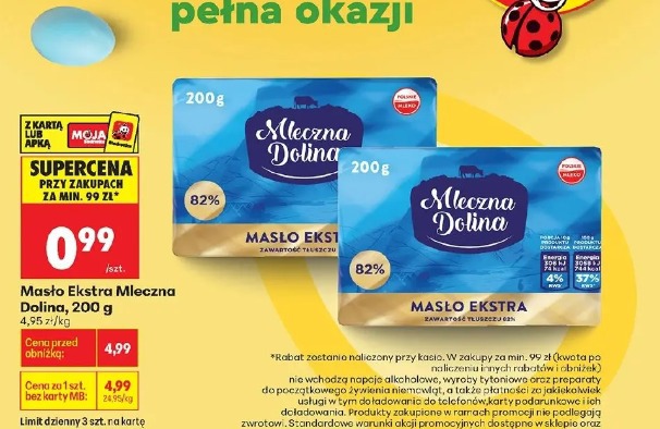 Masło Ekstra Mleczna Dolina