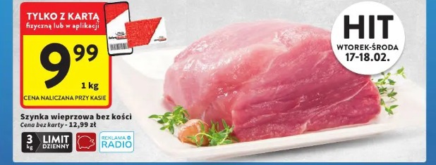 Szynka wieprzowa bez kości