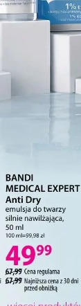 BANDI MEDICAL EXPERT Anti Dry emulsja do twarzy silnie nawilżająca
