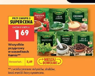 Przyprawy w saszetkach Kamis