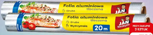 Folia aluminiowa tłoczona Jan Niezbędny