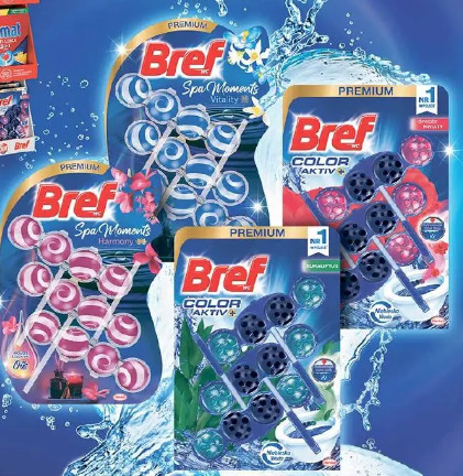 Zawieszki do WC Bref Spa Moments lub Color Aktiv