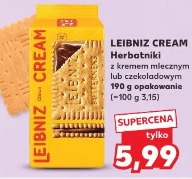 Leibniz Cream Herbatniki z kremem mlecznym lub czekoladowym