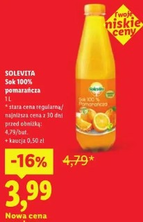 Solevita Sok 100% pomarańcza