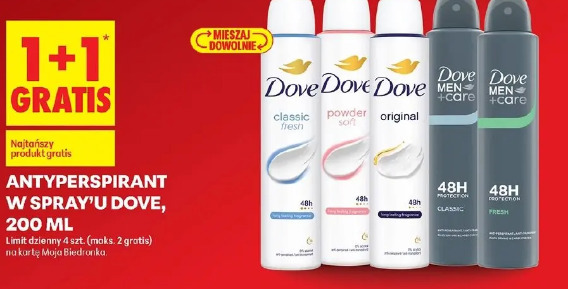 Dove antyperspirant w spray'u