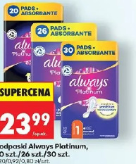 Podpaski Always Platinum