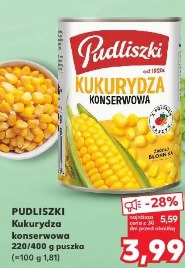 Kukurydza konserwowa Pudliszki