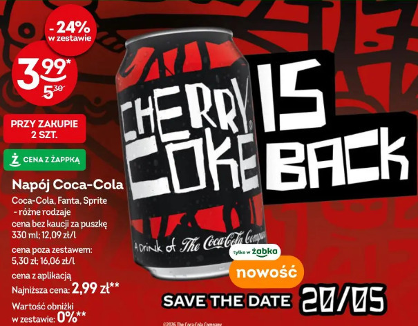 Napój Coca-Cola